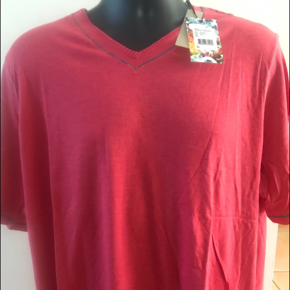 New Peach Purplee ..Robert Graham Pullover SS